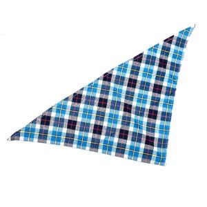 Bandanas | Dog Hunde Bandana hellblau kariert Accessoires Bandanas