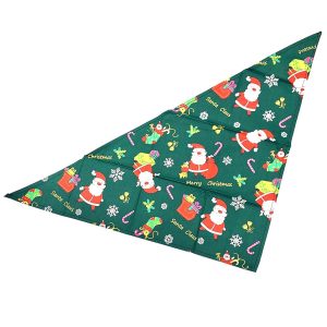 Bandanas | Dog XMAS Bandana GREEN SANTA Accessoires Bandanas