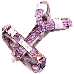 Hundegeschirr | Dog Hundegeschirr COTTON DUSKY PINK Hundegeschirr Dog