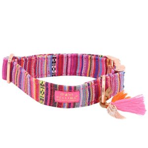 Hundehalsbänder | Dog Halsband BOHO PINK Hundehalsbänder Dog