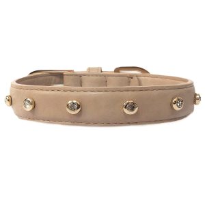 Hundehalsbänder | Dog Halsband BUCKINGHAM Beige Hundehalsbänder Dog