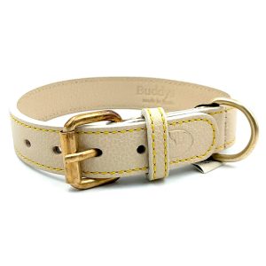 Hundehalsbänder | Dog Halsband SIR CHUCK BEIGE Buddys Dogwear Buddys Dogwear