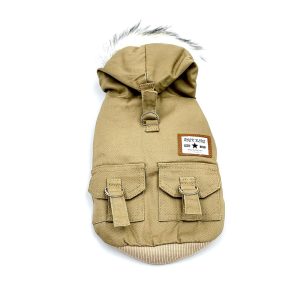 Jacken | Dog Wintermantel ARMY beige Bekleidung Beige