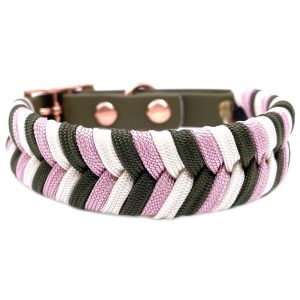 Summer Collection | Dog Halsband KHAKI ROSE Biothane Collection Biothane Collection