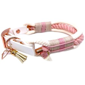 Tauleinen und Halsbänder | Dog Halsband PINK BOHO Hundehalsbänder Dog