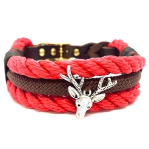 Tauleinen und Halsbänder | Dog Halsband RED WOOD Tauleinen und Halsbänder Dog