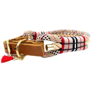 Tauleinen und Halsbänder | Dog Halsband TRICOLOR DELUXE Tauleinen und Halsbänder Dog